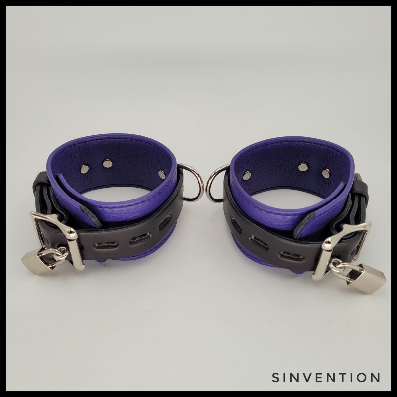 Salvation Wrist Cuffs in Purple & Black