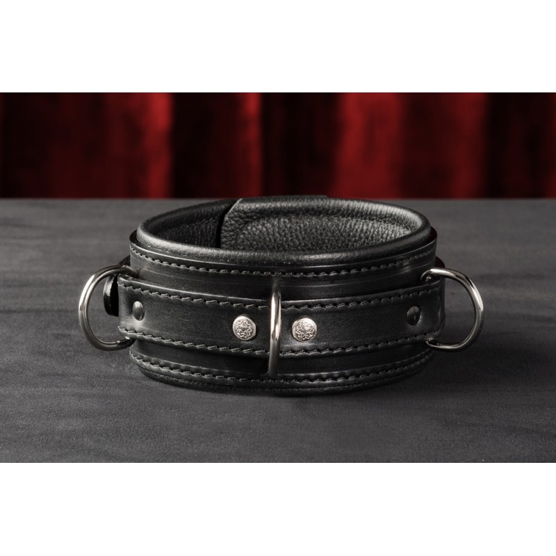 Purgatory Slave Collar 3 Dees - Brimstone Edition