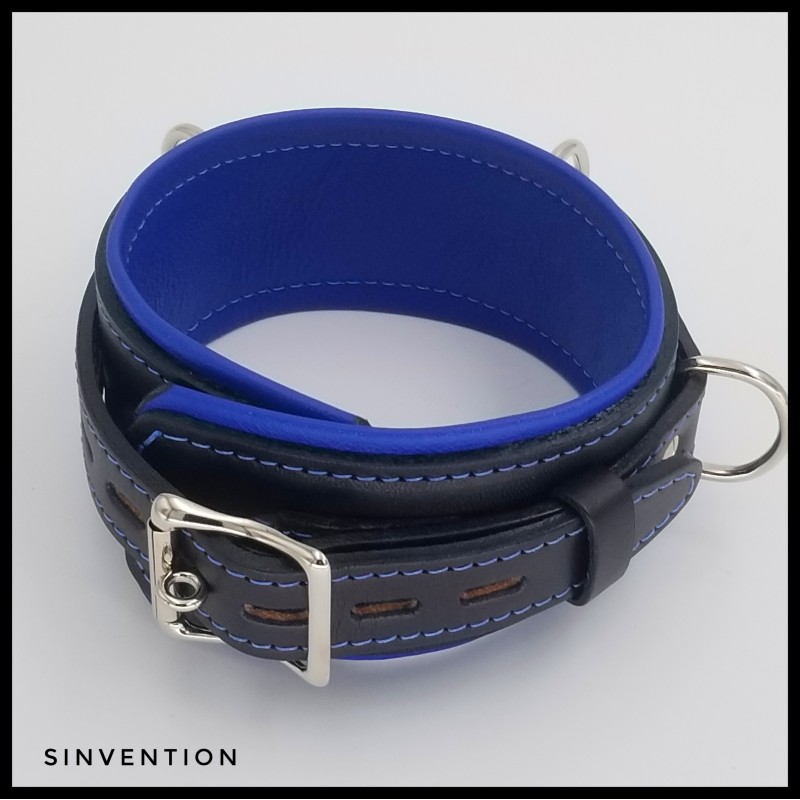 Purgatory Slave Collar Black & Blue