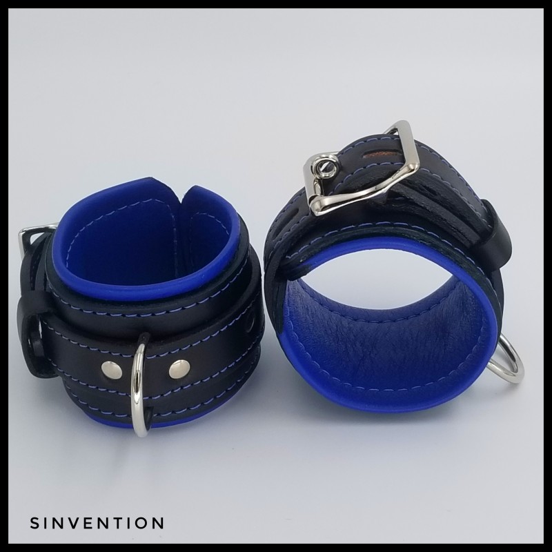 Purgatory Wrist Cuffs Black & Blue