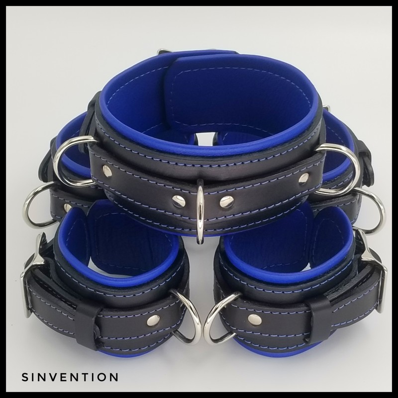 Purgatory Collection Restraint Set - Black & Blue