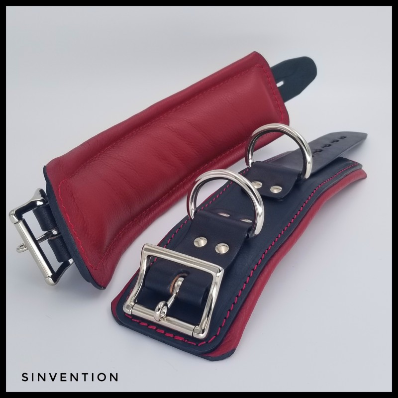 Ecstasy Padded Wrist Cuffs -  Hellfire Edition