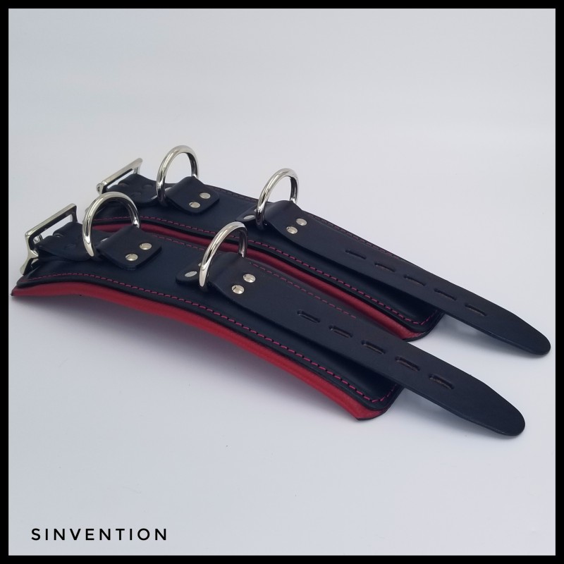 Ecstasy Padded Wrist Cuffs -  Hellfire Edition