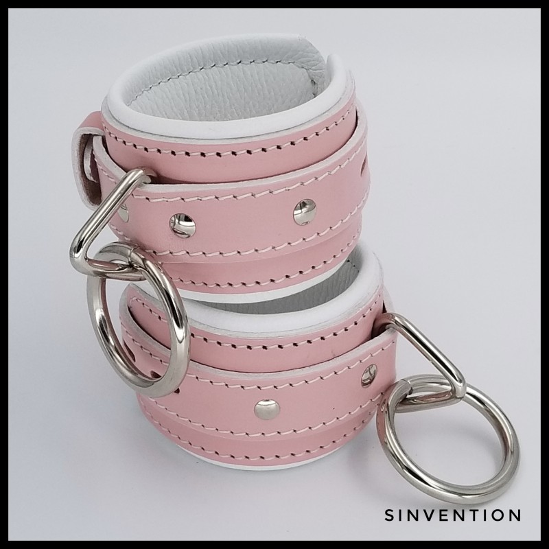 Pale Pink Purgatory Wrist Cuffs with Rings