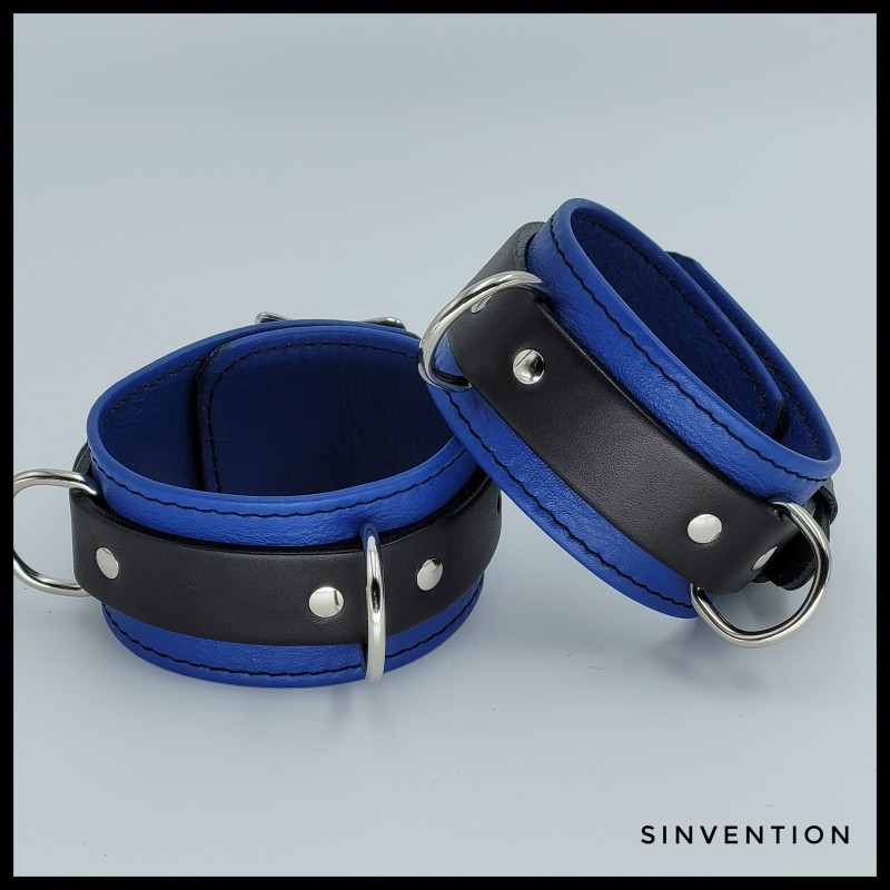 Salvation Cuffs in Royal Blue & Black