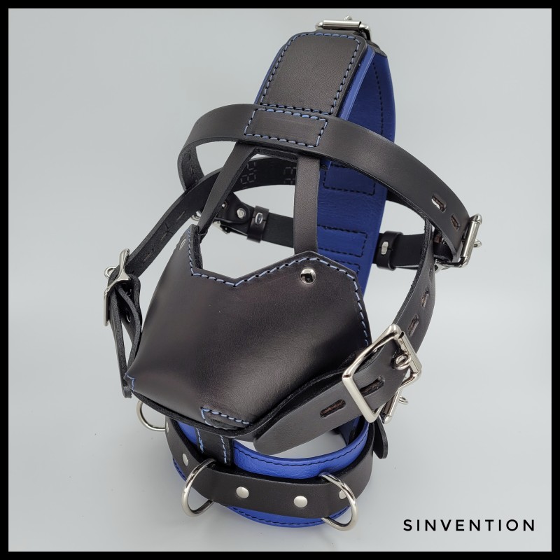 Padded Muzzle in Black & Blue