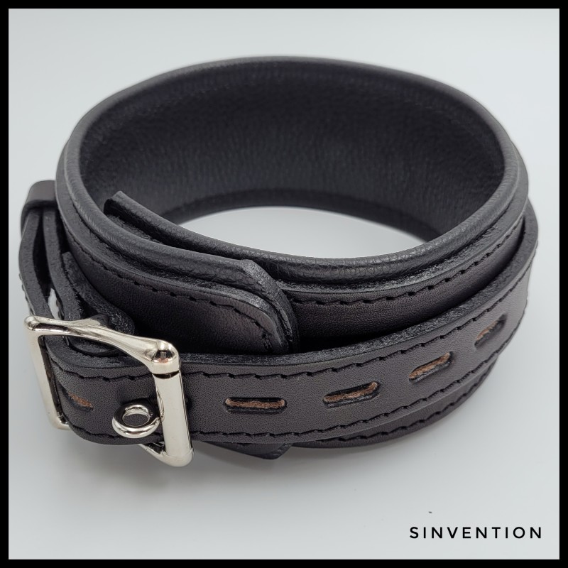 Purgatory Slave Collar 3 Dees - Brimstone Edition