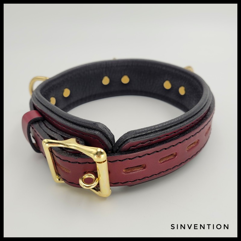 Purgatory Narrow Slave Collar - Cardinal Edition