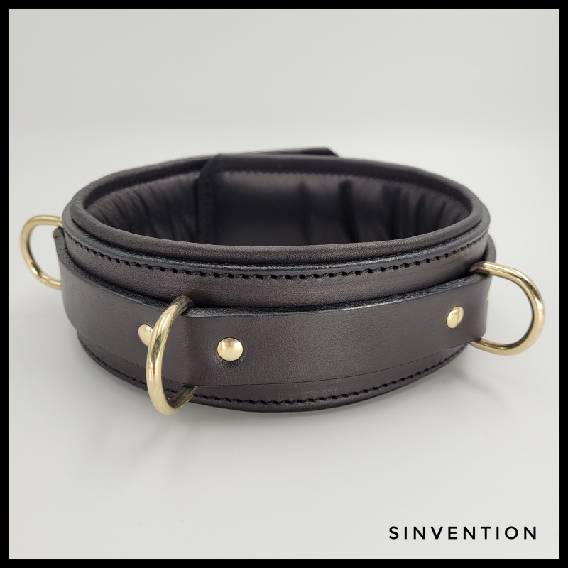 Ecstasy Padded Collar - Brimstone Edition with Brass