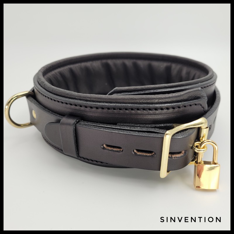 Ecstasy Padded Collar - Brimstone Edition with Brass