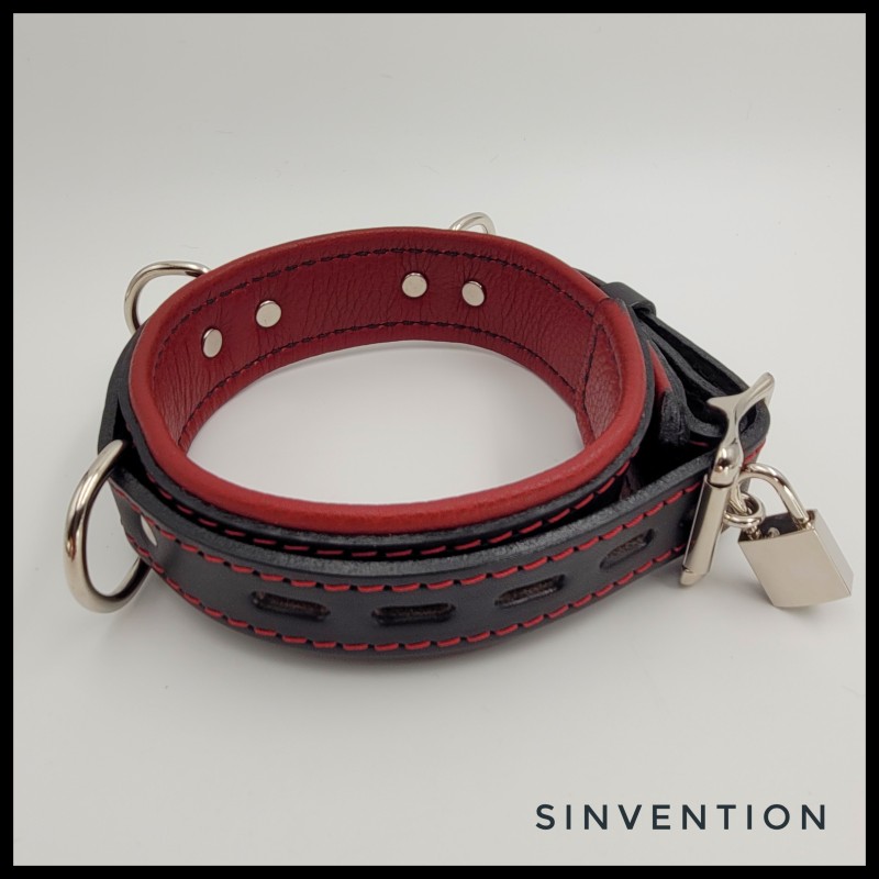 Purgatory Narrow Slave Collar - Hellfire Edition