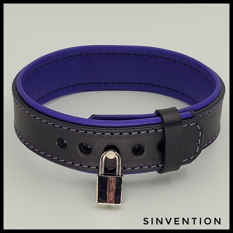 Lust Collar - Black & Purple