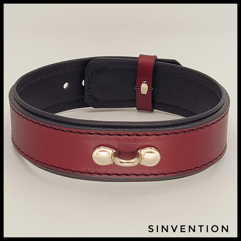 Lust Collar - OxBlood & Black