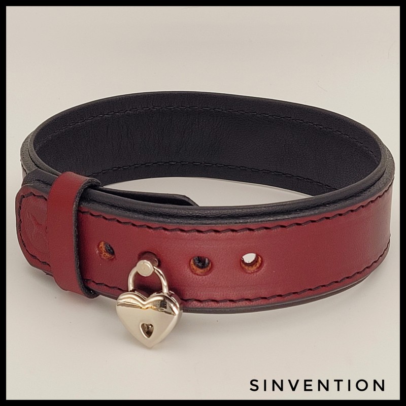 Lust Collar - OxBlood & Black