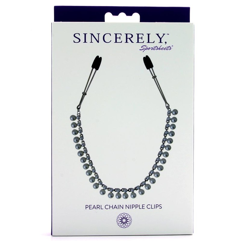 Sincerely Pearl Chain Nipple Clamps