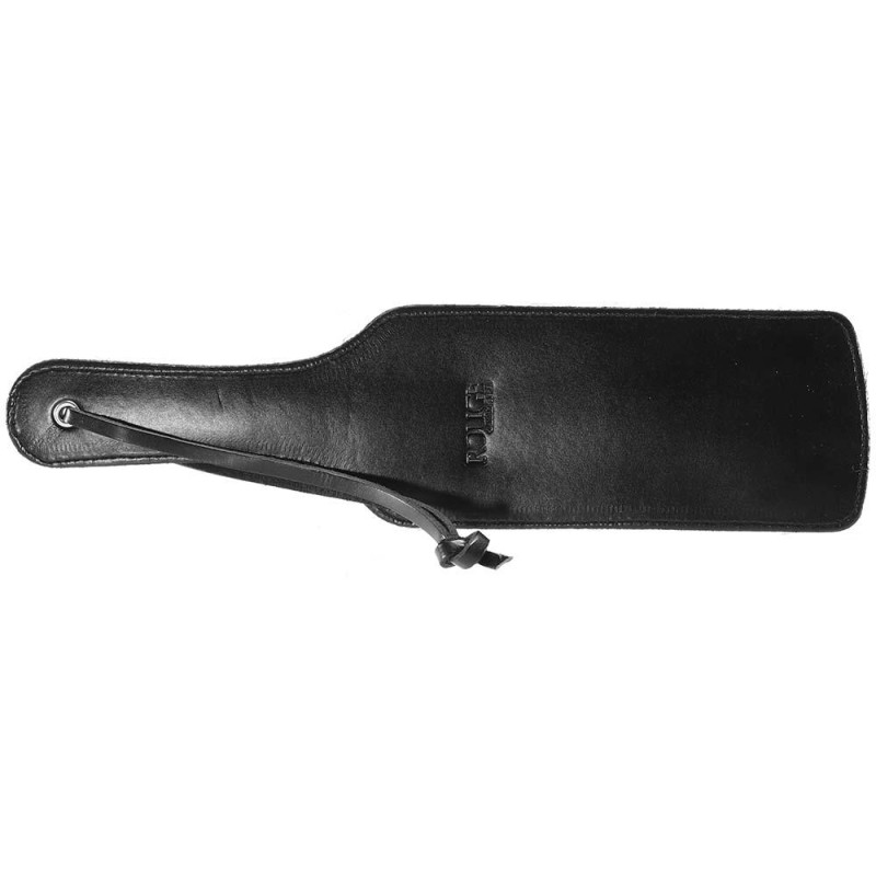 Black Leather Paddle with Red Heart