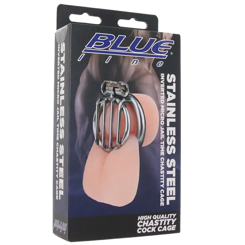 Blueline Stainless Steel Inverted Micro Jail Time Cock Cage