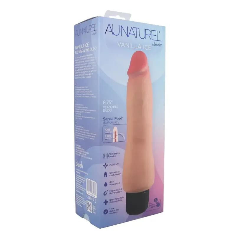 Au Natural Vanilla Ice 8.75 Inch Realistic Vibe