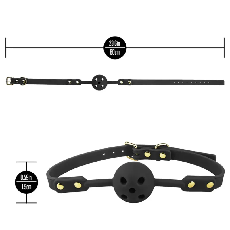 Temptasia Ardor Silicone Ball Gag in Black
