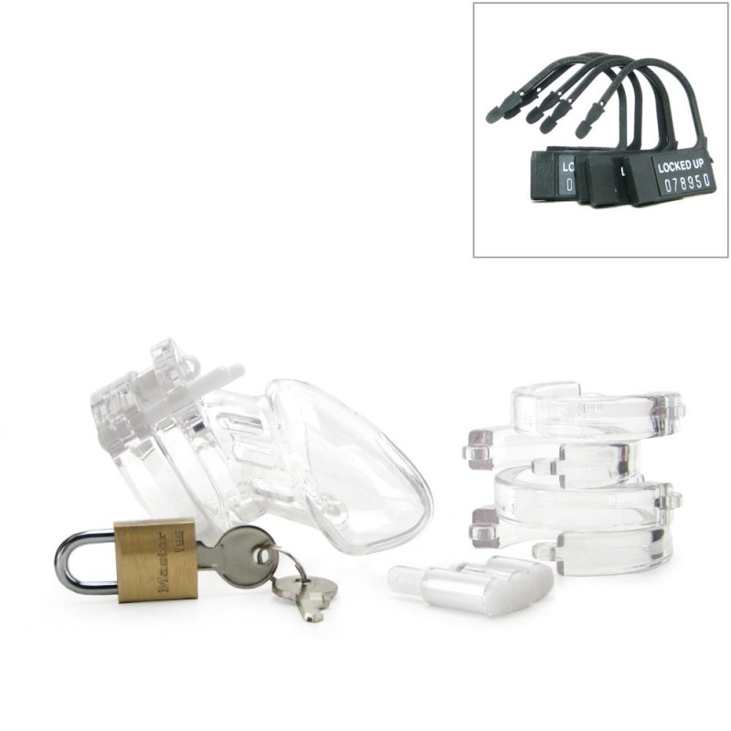 CB6000S 2.5 Male Chastity Device Clear