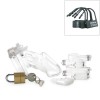 CB6000 3.25" Male Chastity Device Clear