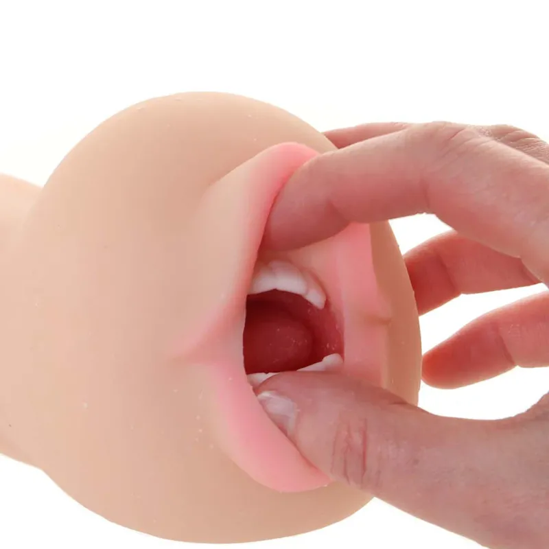 Stroke It Anatomical Mouth Stroker in Ivory