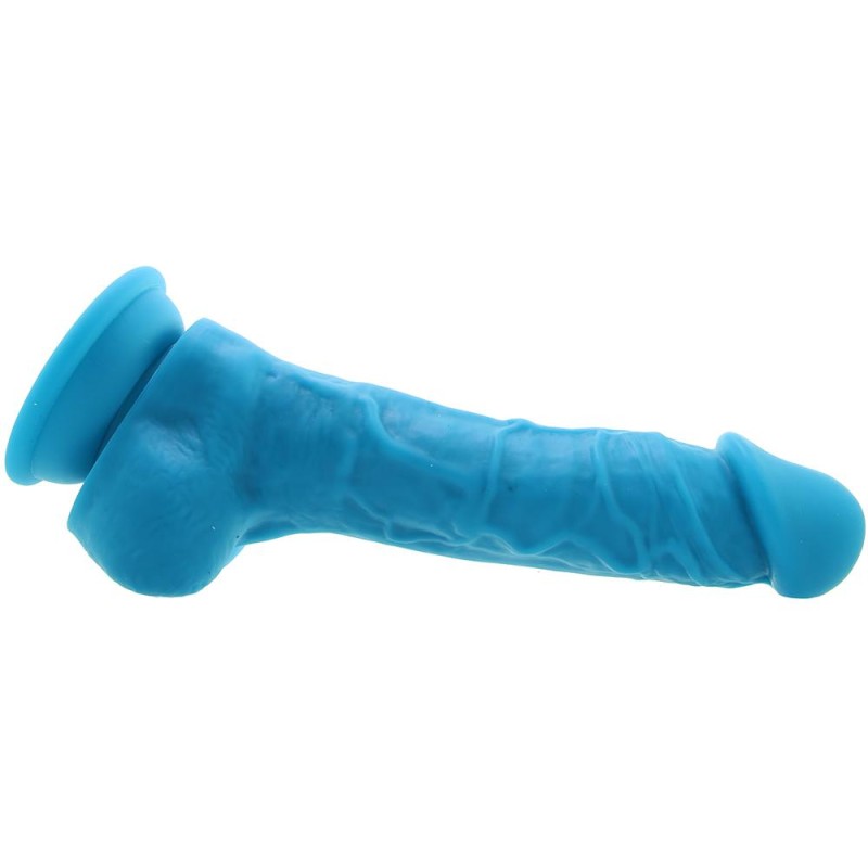 Colours Pleasures 7 Firm Silicone Dildo in Blue