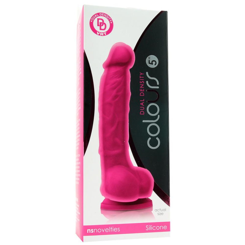 Colours 5 Dual Density Dildo Pink