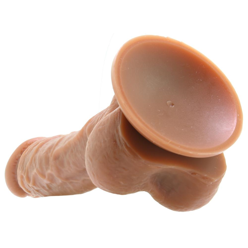 Colours Dual Density 8 Silicone Dildo Brown