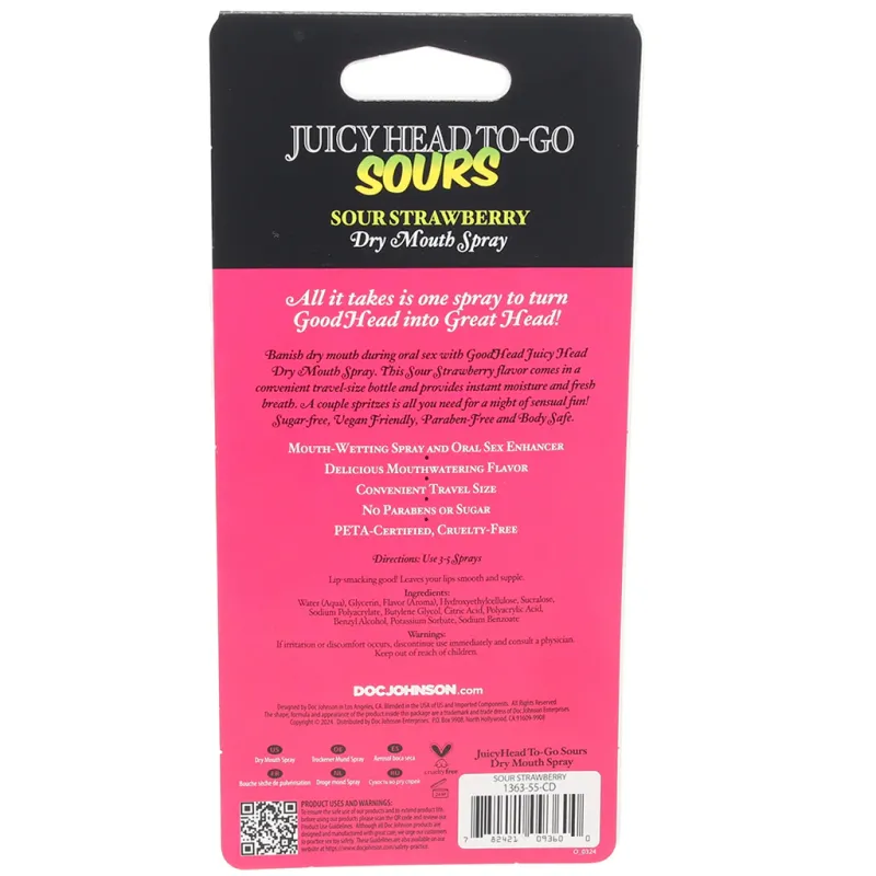 GoodHead Juicy Head Sours Spray To-Go in Strawberry