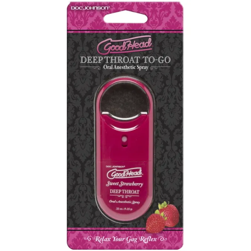 GoodHead - Deep Throat Spray To-Go - Strawberry (.30 fl.oz.) 