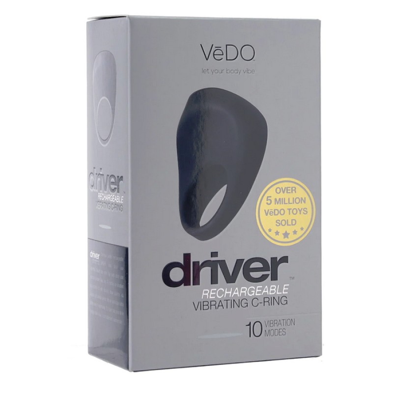 Driver Rechargeable Vibrating C-Ring in Black