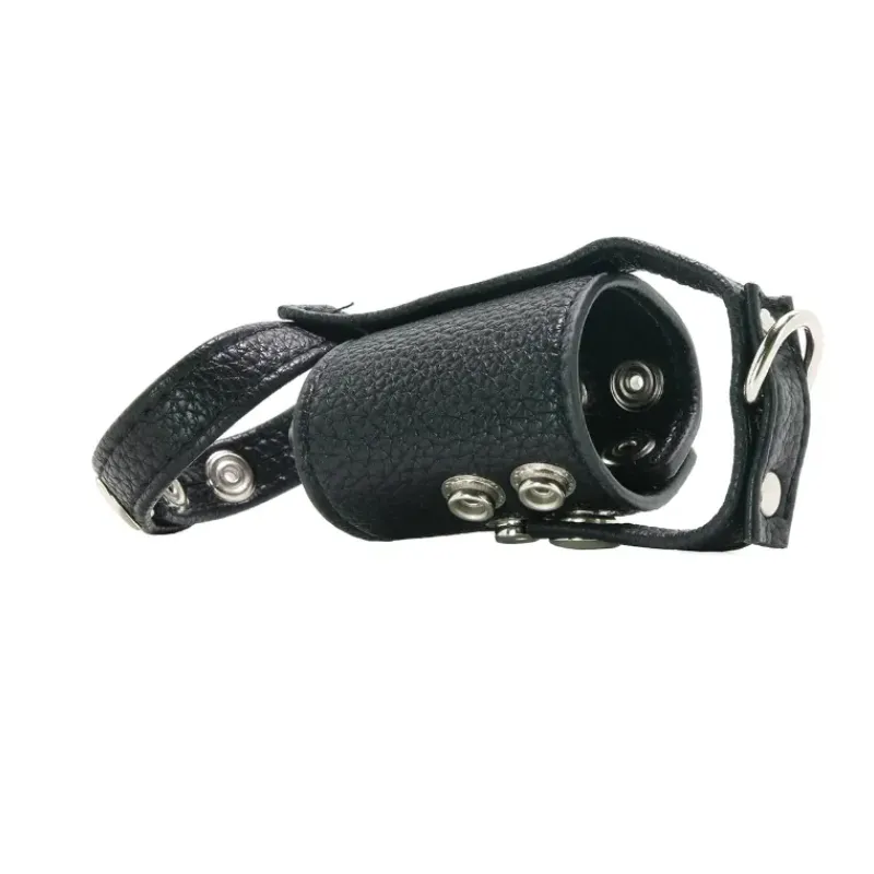 Blue Line Cock Ring with 2 Inch Ball Stretcher & Weight Ring