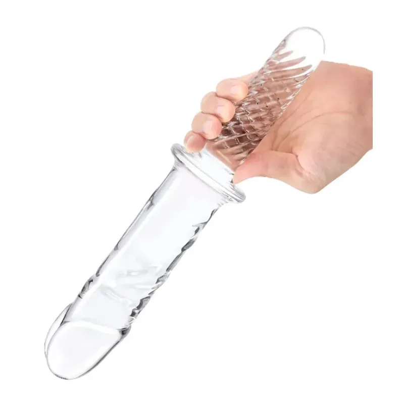 gläs 11 Inch Girthy Cock Double Ended Dildo