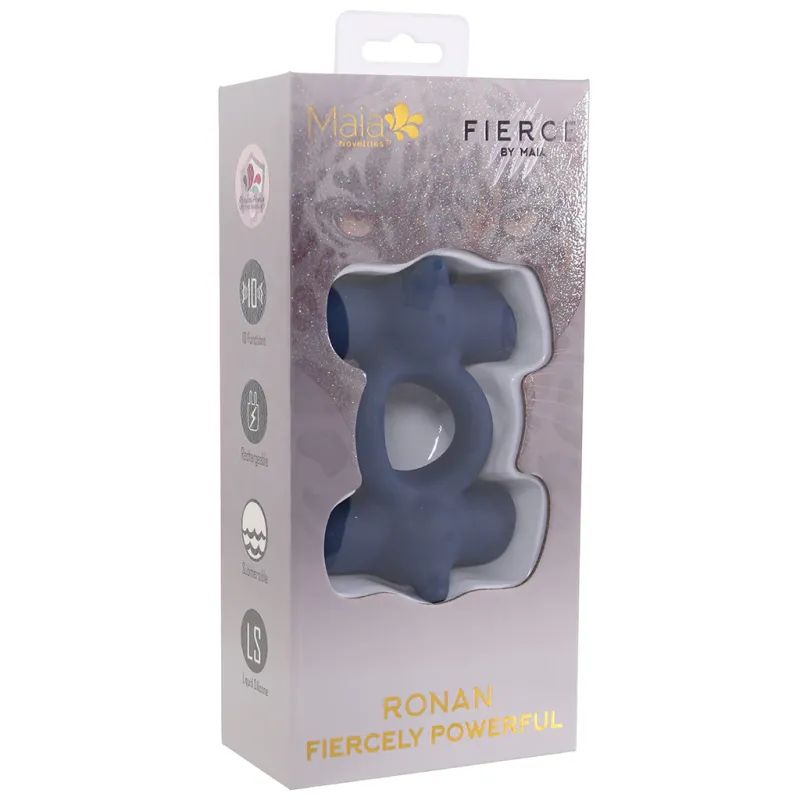 Ronan Dual Vibrating Liquid Silicone C-Ring