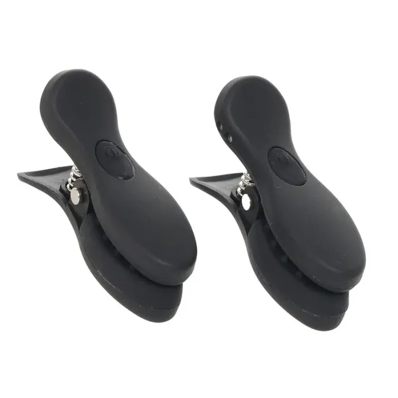 Master Series Dark Grip Vibrating Nipple Clamps