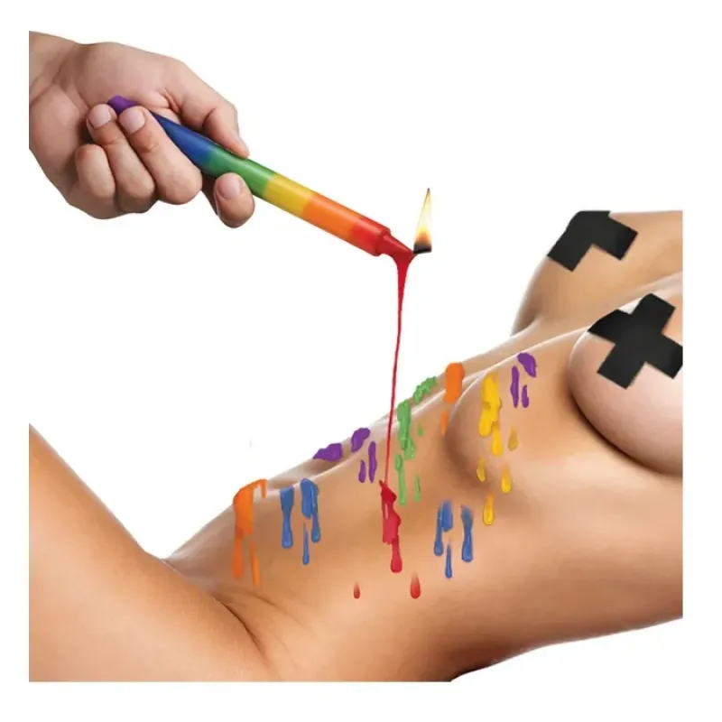 Master Series Pride Rainbow Drip Candles 3pk