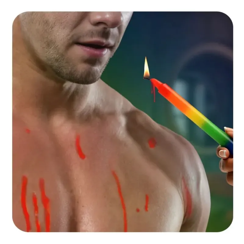 Master Series Pride Rainbow Drip Candles 3pk