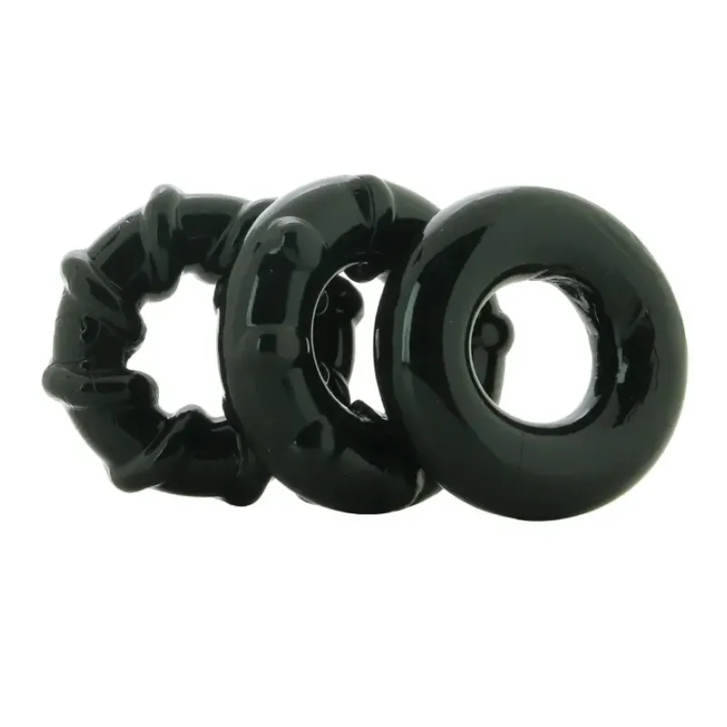 Renegade Dyno Cock Rings 3 Pack in Black