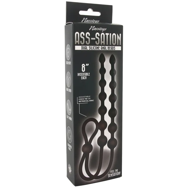 Ass-Station Dual Silicone Anal Beads