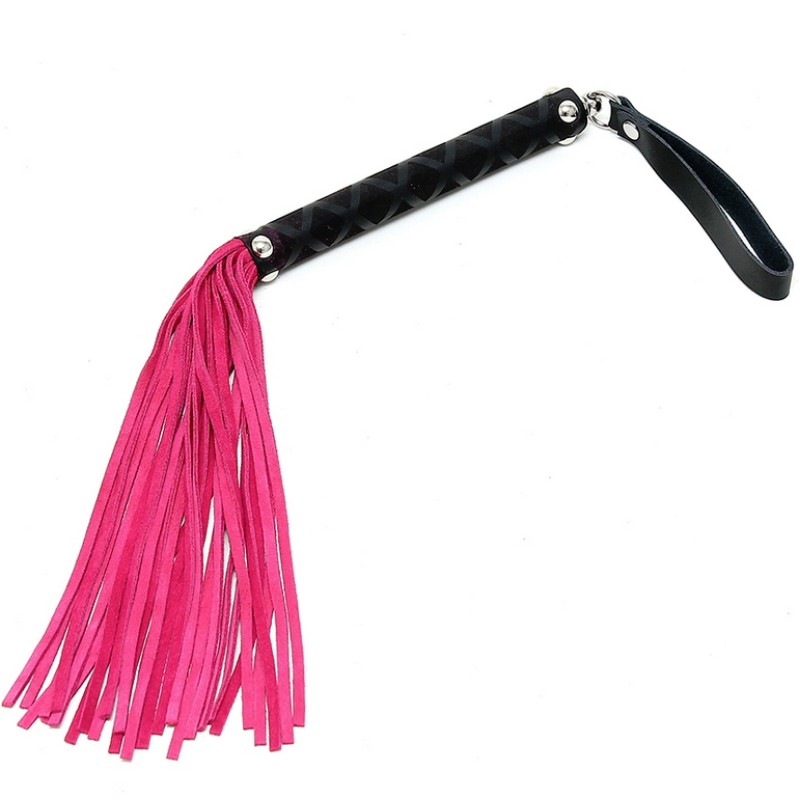 Electric pink Flogger Whip SMALL