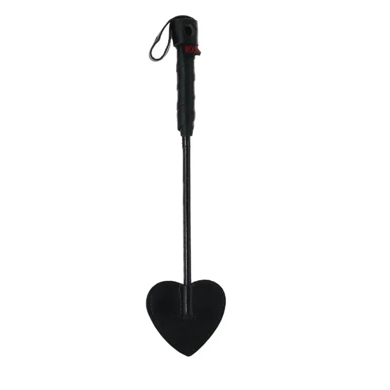 Leather Mini Spade Paddle in Black