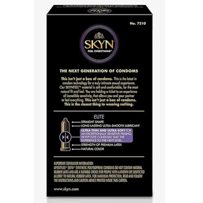 NON LATEX CONDOM SKYN ELITE (10)