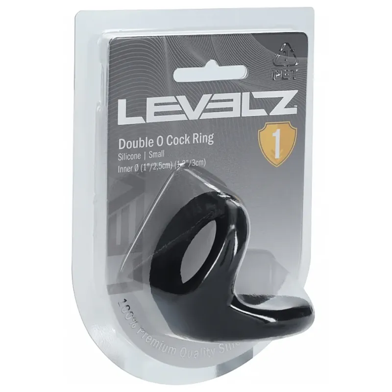 LEVELZ Small Double O Cock Ring in 1"/2.5cm