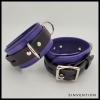 Salvation Ankle Cuffs in Bright Purple & Black