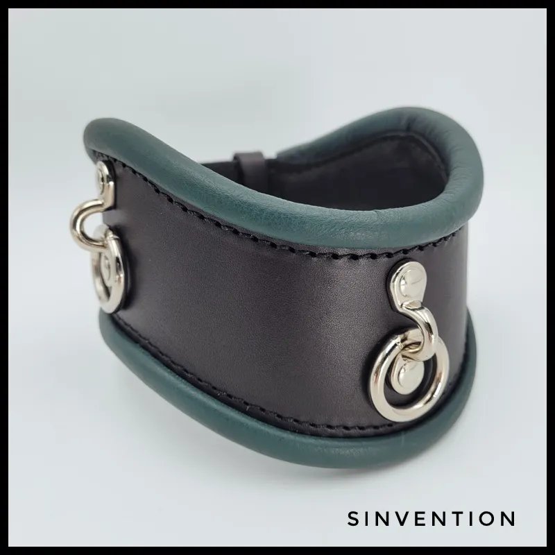 Gentle Posture Collar - Hunter Green & Black