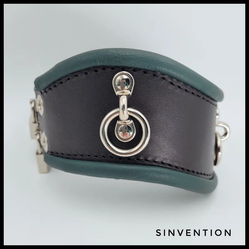 Gentle Posture Collar - Hunter Green & Black