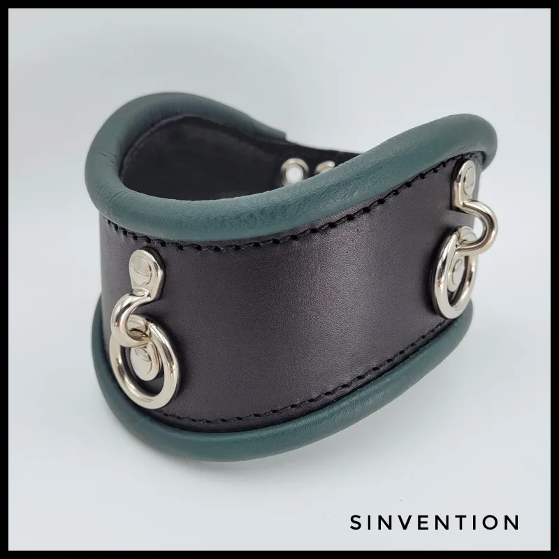 Gentle Posture Collar - Hunter Green & Black