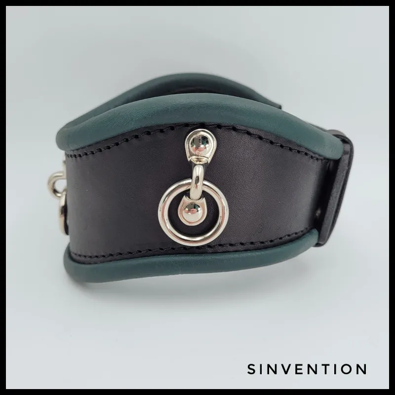 Gentle Posture Collar - Hunter Green & Black