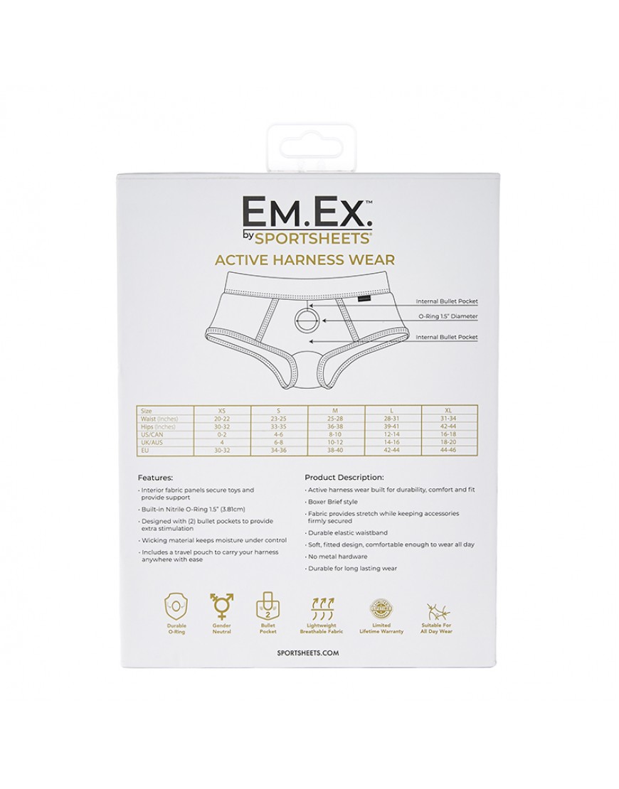 EM.EX. Active Harness Wear - Fit Strap-On Harness Brief By